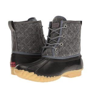 Chooka Eastlake Quilted Charcoal Duck Boots